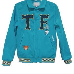 Teddy Fresh baseball Turquoise Jacket
